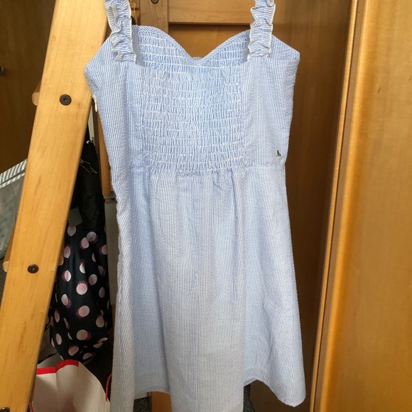 Blue and White Stripped Dress - Picture 3 of 5